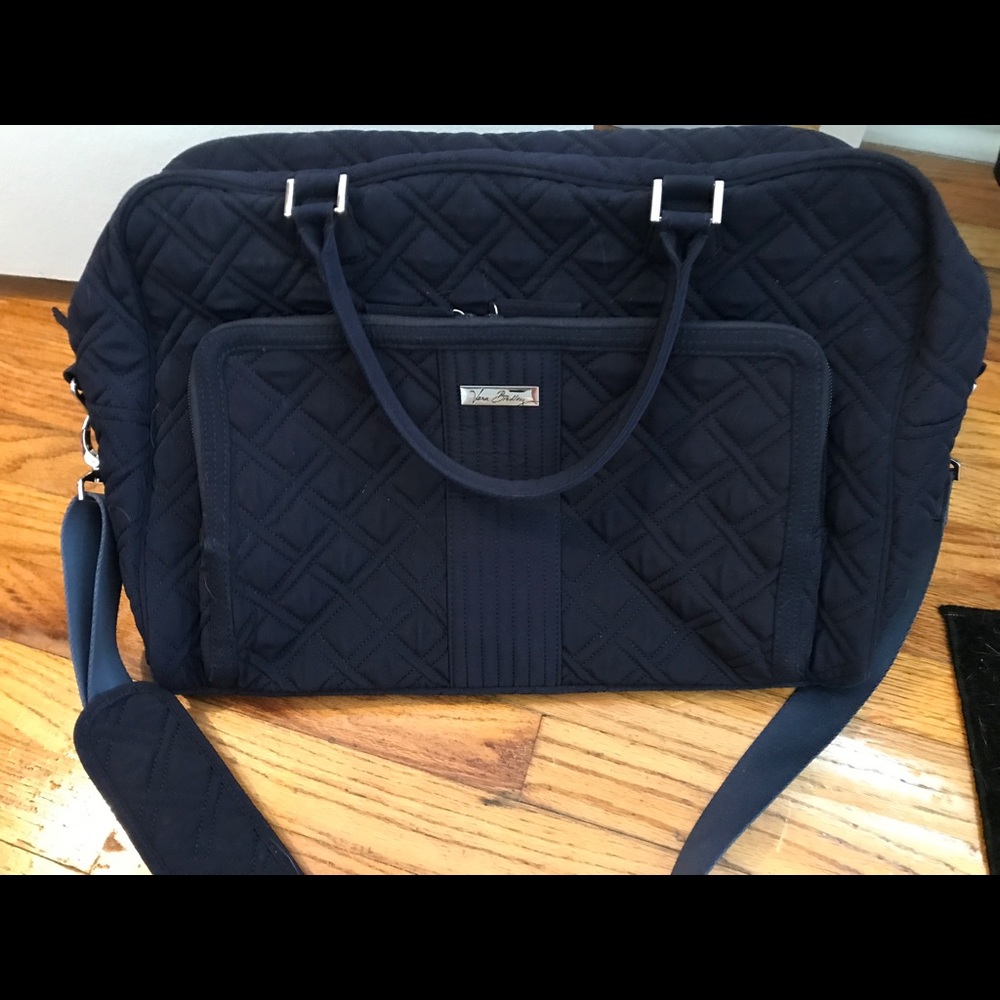 Vera Bradley Navy Weekender Bag